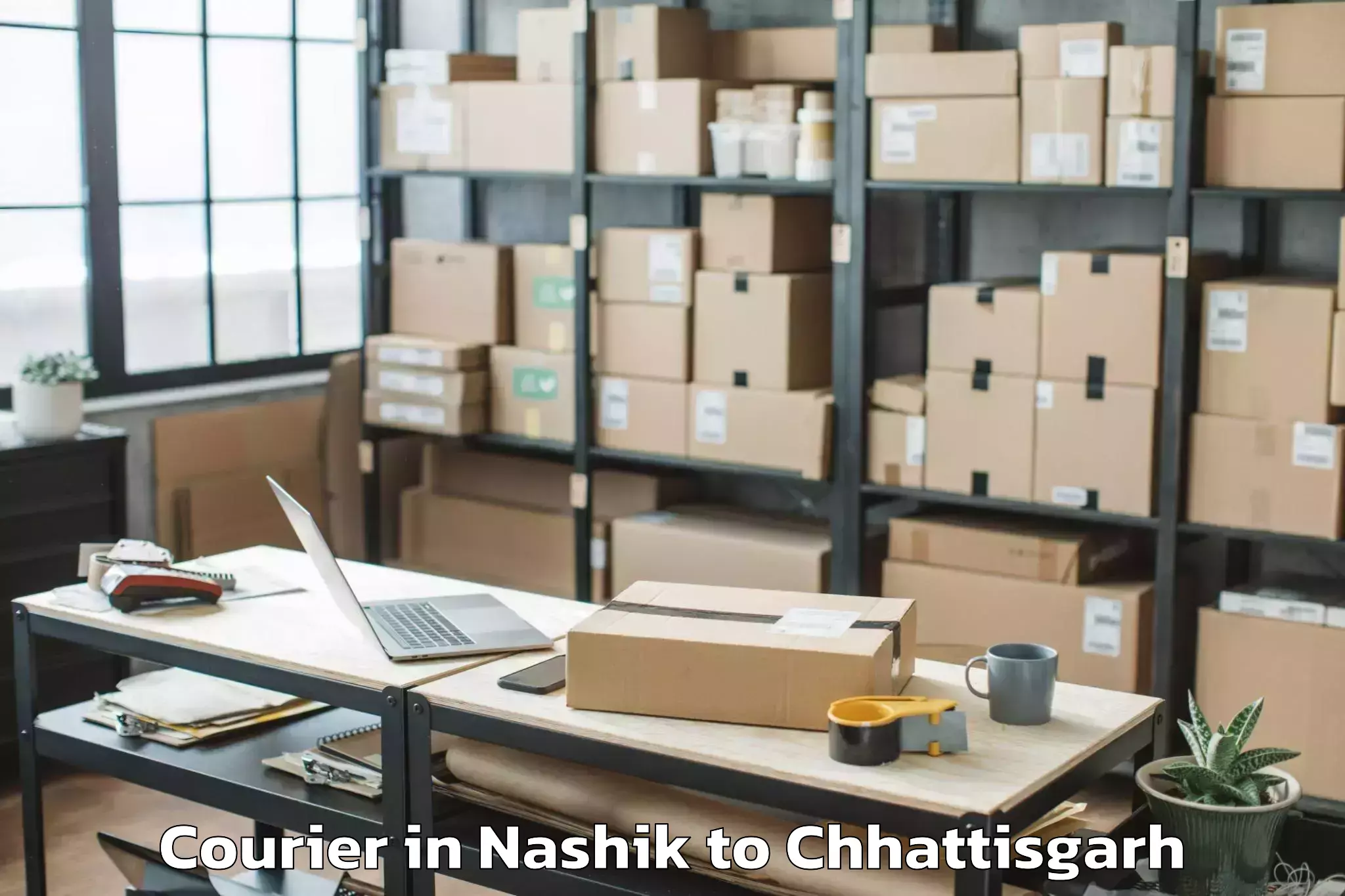 Book Your Nashik to Gharghoda Courier Today